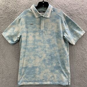 Radmor Polo Shirt Mens Size Large Golf Pima Cotton Blue White